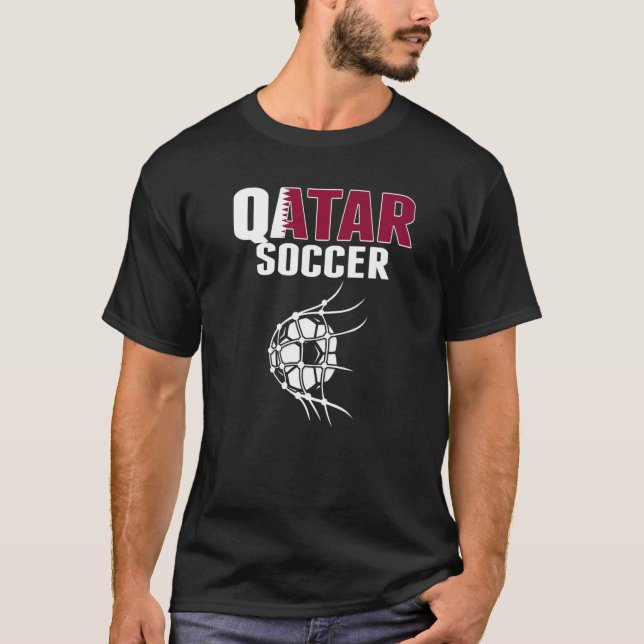 T-shirt Bal De Football Du Qatar En Objectif Net Sup De Fo (Devant)