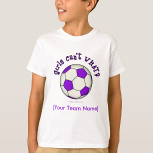 T-shirt Bal de football en violet