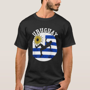 T-shirt Bal de football uruguayen Uruguay Drapeau Racines 