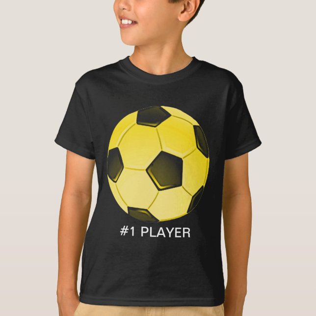 T-shirt Bal de soccer américain jaune ou football (Devant)
