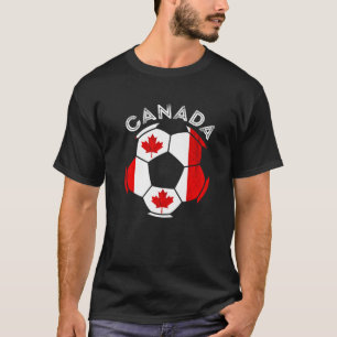 T-shirt Bal de soccer canadien Drapeau canadien Canada P c
