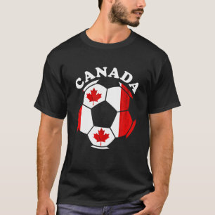 T-shirt Bal de soccer canadien Drapeau canadien Fierté can