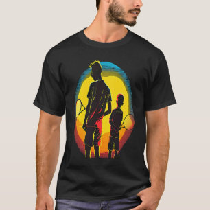 T-shirt Bal De Tennis Et Tennis Racket Vêtements Pop Père