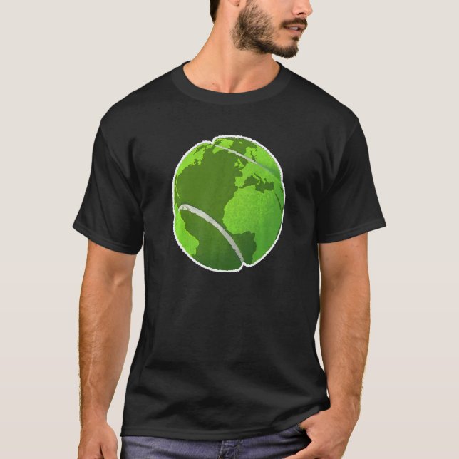 T-shirt Bal De Tennis jour des terres Pour Les Environneme (Devant)