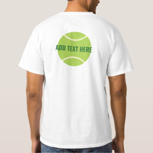 T-shirt Bal de tennis vert moderne