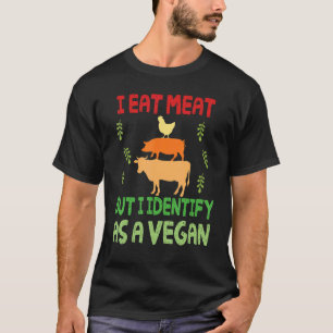 T-shirt Balade à Cheval sur un Cochon Vache Je Mange de la
