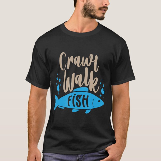 T-shirt Balade à la canne Poisson Drôle Chasse Et Pêche Ca (Devant)
