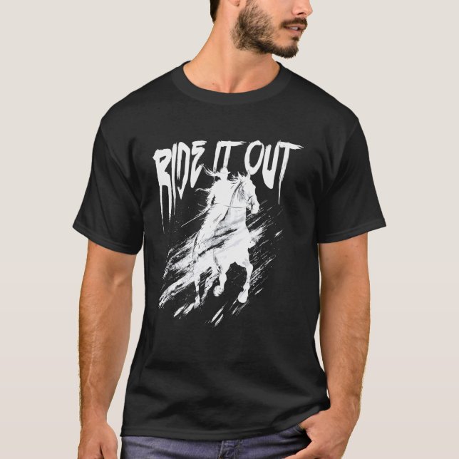 T-shirt Balade amusante - Équitation (Devant)