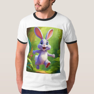 T-shirt Balade de kangourou : Kangourou joueur sautant par