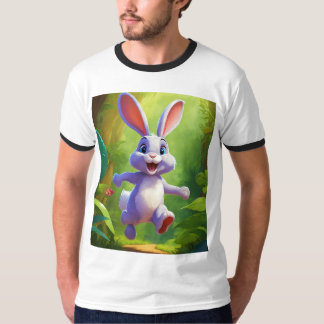 T-shirt Balade de kangourou : Kangourou joueur sautant par