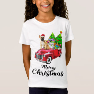 T-Shirt Balade en bulldog français Camion rouge Pyjama de
