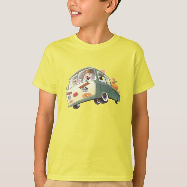 T-shirt Balade en Citrouille lunaire (Devant)