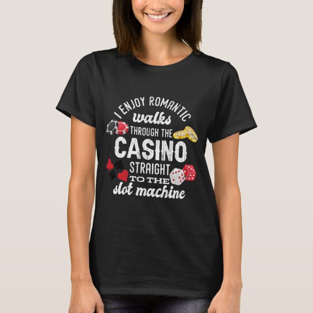 T-shirt Balades romantiques à travers Casino Drôle (Devant)
