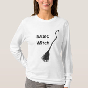 T-shirt Balai de sorcière BASIC personnalisé Drôle pour fe