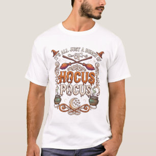 T-shirt Balai de sorcière de la citrouille Hocus Pocus_1
