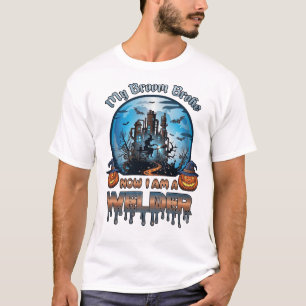 T-shirt Balai Soudure Cassée Sorcière Usine Citrouilles Ha