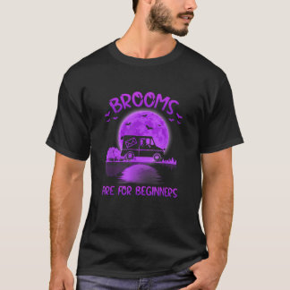 T-shirt Balais pour sorcière postière débutante Hallo