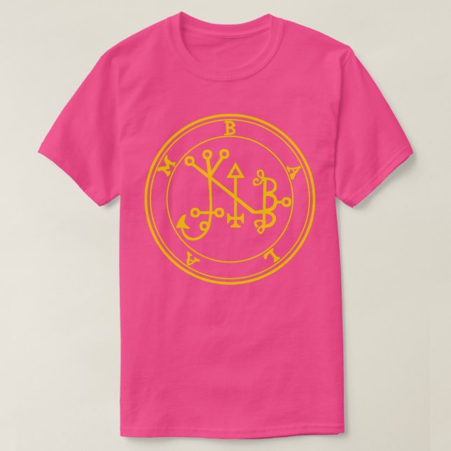 T-shirt Balam Sigil Forme Votre Futur Jaune (Design devant)