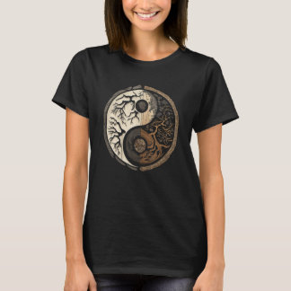T-shirt Balance and Harmony Yin Yang Symbol Nature Forest