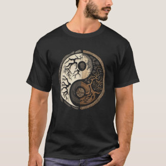 T-shirt Balance and Harmony Yin Yang Symbol Nature Forest