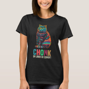 T-shirt Balance Chonk Chat Mème Style Rétro Vintage Chats