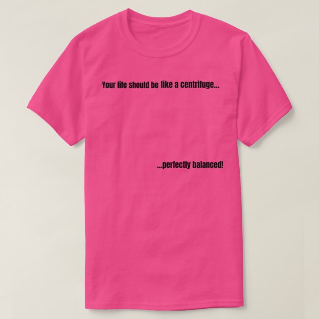T-shirt Balance des sciences de la vie (Design devant)