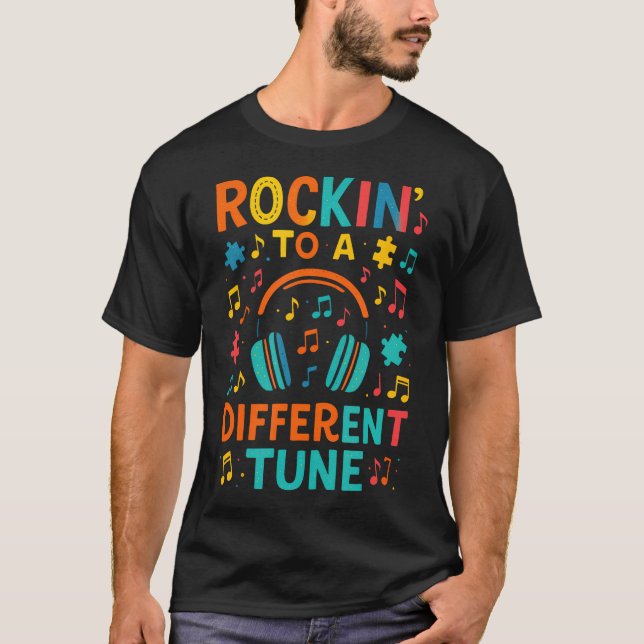 T-shirt Balancer Sur Un Air Différent - Sensibilisation à  (Devant)