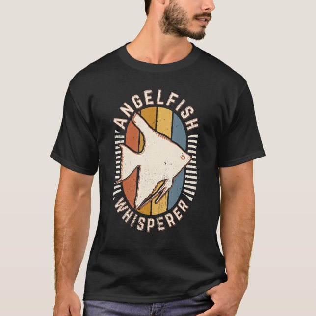 T-shirt Balayage d'angelfish Vintage Classic Retro Animal  (Devant)