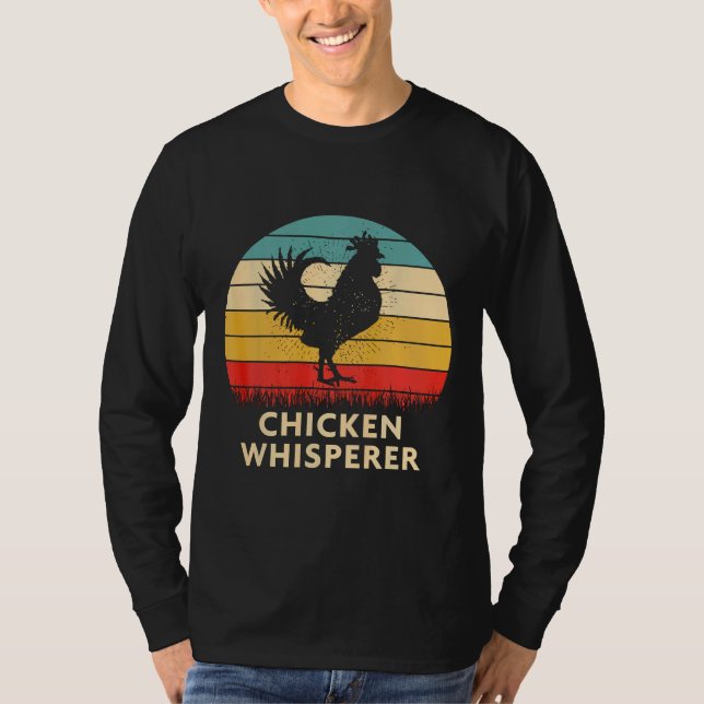 T-shirt Balayage de poulet Vintage Retro (Devant)