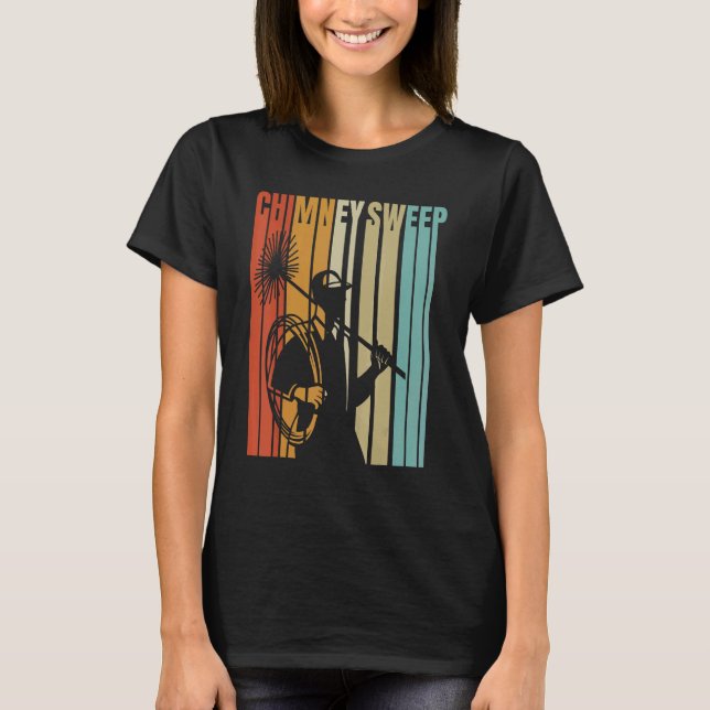 T-shirt Balayage de Retro Chimney (Devant)