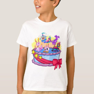 T-shirt Balayage du groupe de gâteaux d'anniversaire