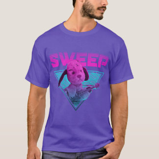 T-shirt Balayage Fumé Guitare Vaporwave drôle