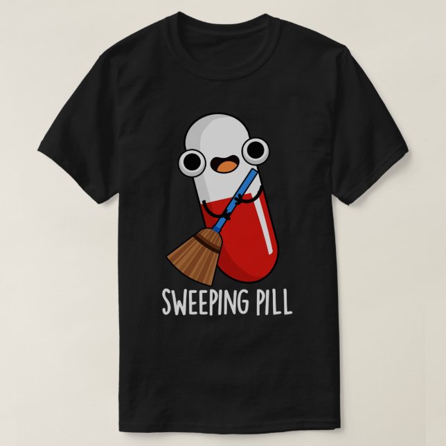 T-shirt Balayage pilule amusant médicament jeu (Design devant)