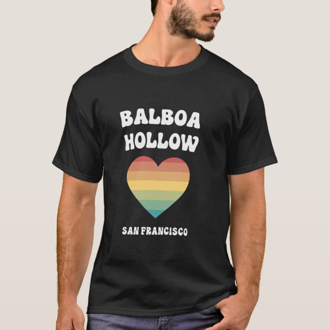 T-shirt Balboa Hollow San Francisco Californie LGBTQ Gay P (Devant)