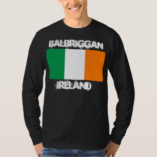 T-shirt Balbriggan, Irlande avec drapeau irlandais
