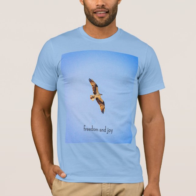 T-shirt Balbuzard. Liberté et Joie (Devant)