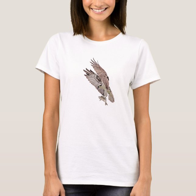 T-shirt Balbuzard pêcheur avec poisson (Devant)