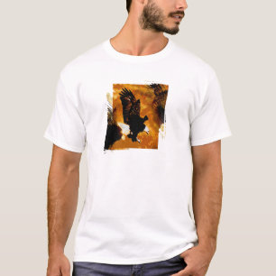 T-shirt Bald American Eagle Landing