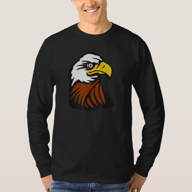 T-shirt Bald Eagle Américain Patriotique (Devant)