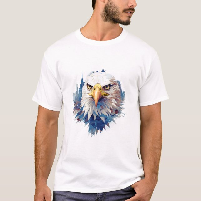 T-shirt Bald Eagle Animal Beauté Nature Faune Découverte (Devant)