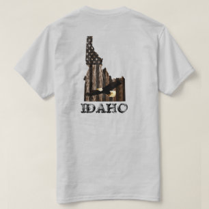 T-SHIRT BALD EAGLE BOIS BRÛLÉ - IDAHO PATRIOT NOIR