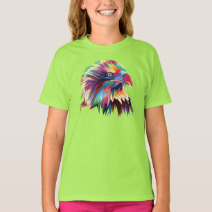 T-shirt Bald Eagle géométrique Prismatic Design-80590