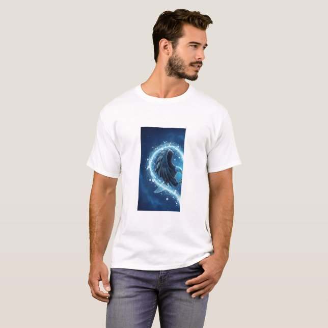 T-Shirt Bald Eagle Heart - Romantic Men's Forever  (Devant entier)