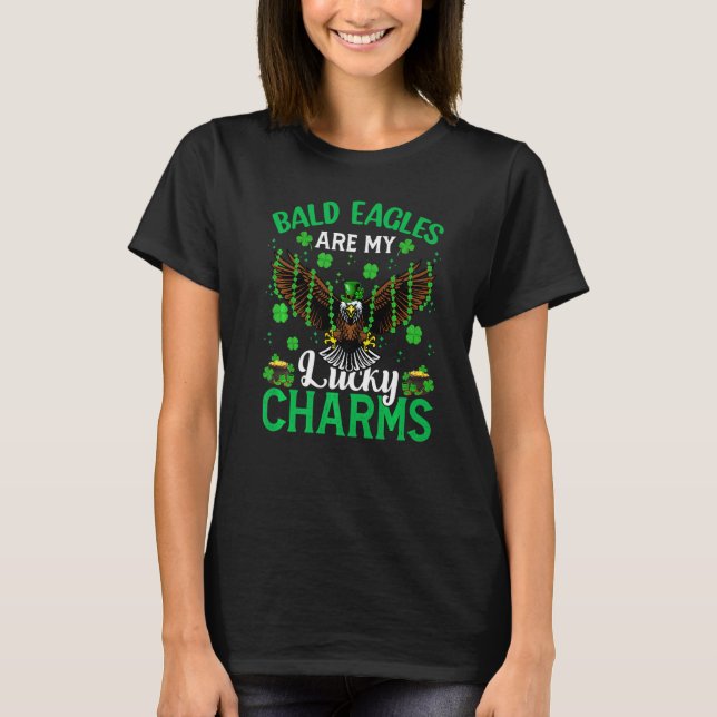 T-shirt Bald Eagle Sont Mes Charmes Chanceux Bald Eagle St (Devant)