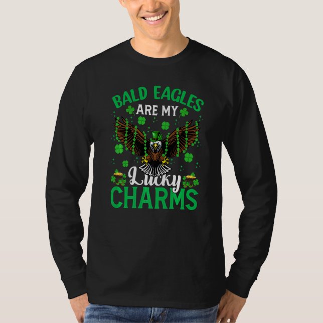 T-shirt Bald Eagle Sont Mes Charmes Chanceux Bald Eagle St (Devant)