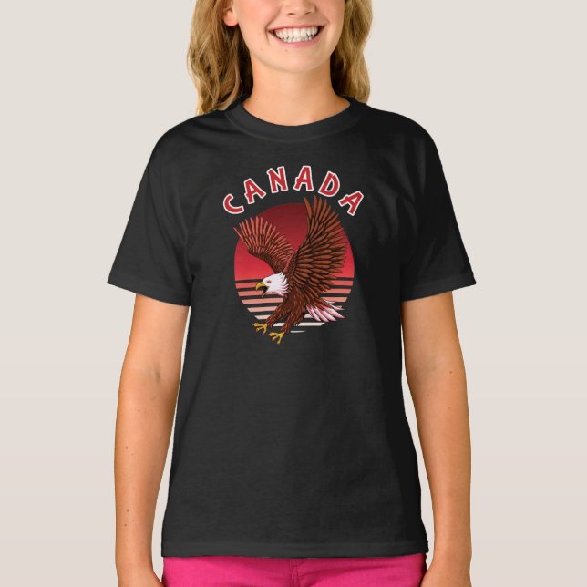 T-shirt Bald Eagle Wildlife - Canada (Devant)
