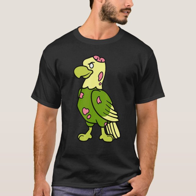 T-shirt Bald Eagle Zombie Halloween Animal Bird Graphisme (Devant)