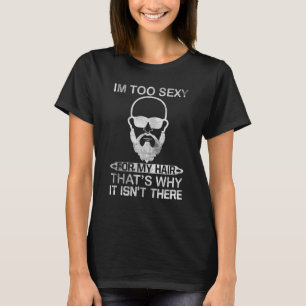 T-shirt Bald Hommes Perte de cheveux Baldange Papa