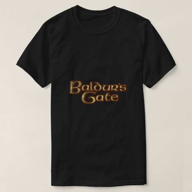 T-shirt baldur's gate game of the Century Classic (Design devant)