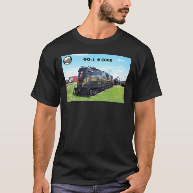 T-shirt Baldwin - locomotive GG-1 #4800 de PRR (Devant)